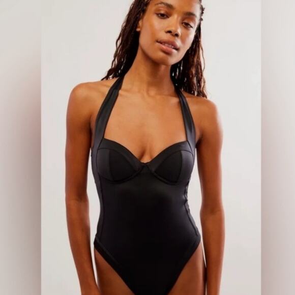 NEW We Are Hah x Free People Pull It Thru One Piece Versatile Swimsuit Bodysuit - Picture 1 of 16
